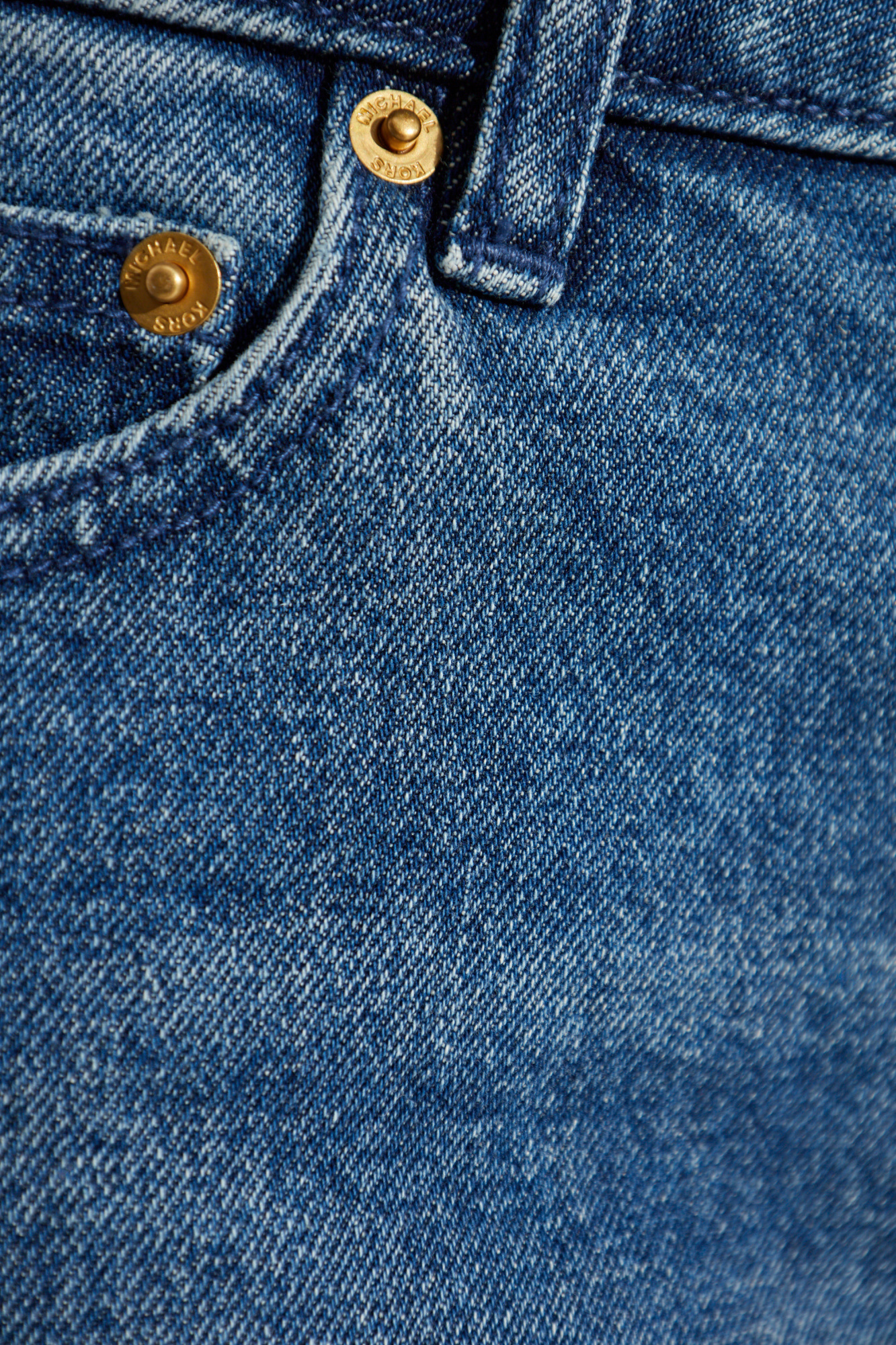 【関税&送料込】Michael By Michael Kors Straight Leg Jeans Michael Michael Kors straight-leg chain-detail Jeans | Blue